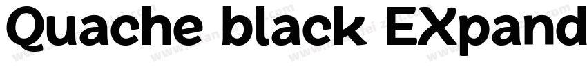 Quache black EXpand字体转换
